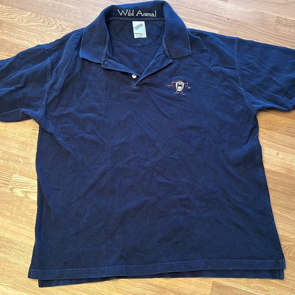 VINTAGE Warner Bros Taz Polo shirt Men’s Sz XL​